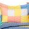 3 Pieces Full/Queen Quilt Set, Vermicelli Quilted, Reversible Patchwork Design